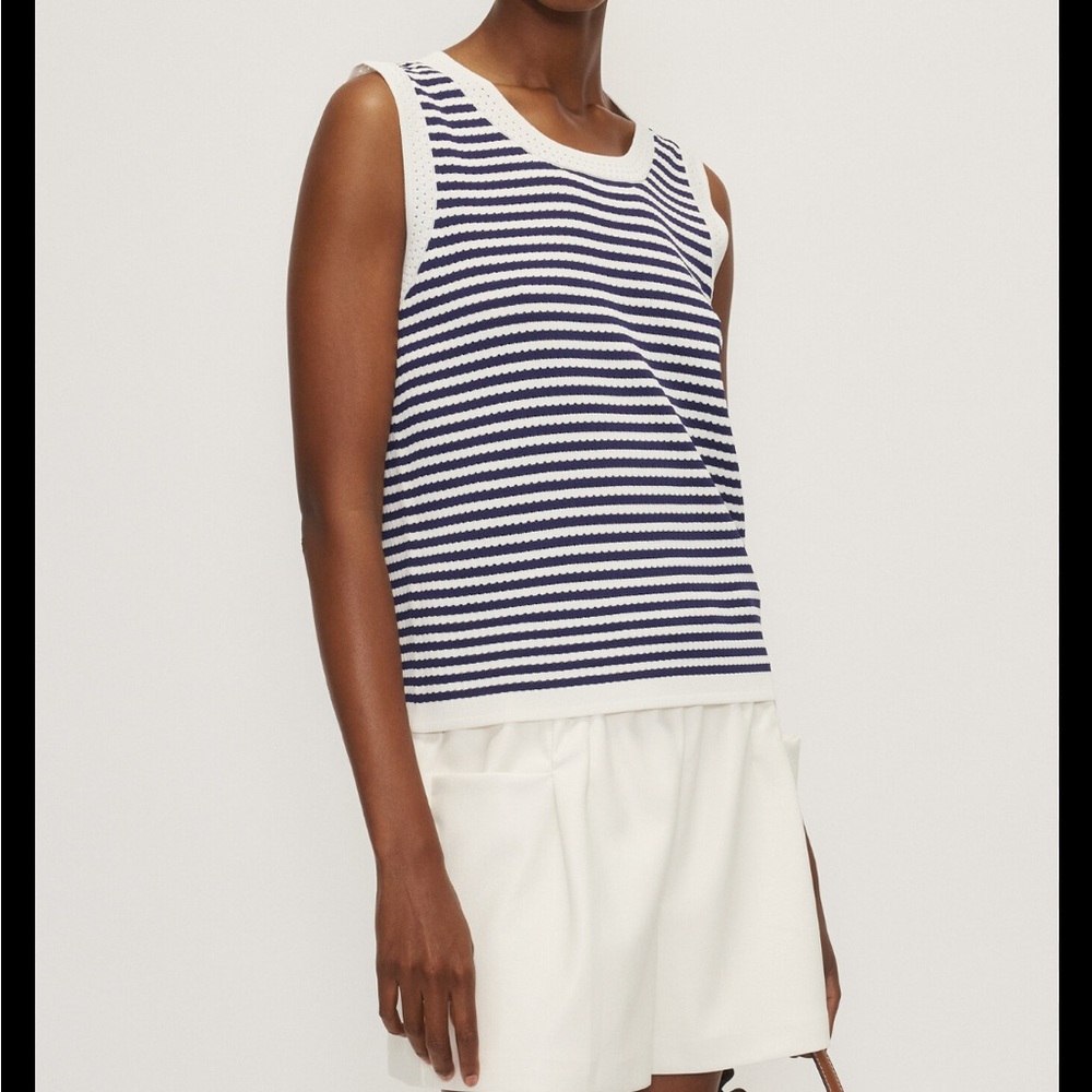 MELISSA NEPTON MELISSA NEPTON 25E TANK TOP AMELY RAYE MARINE Stripe